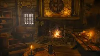 Relaxing crackling fireplace viking theme! #peaceful #relax #fireplace