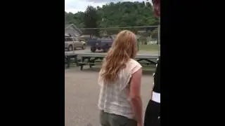 Marine surprises girlfriend at high school