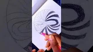 creating an illusion. spiral drawing #drawing #artisticchannel #drawingtutorial #art