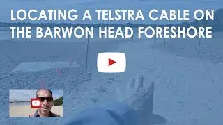 Locating a Telstra cable on the Barwon Head foreshore