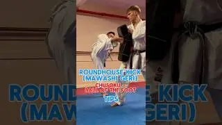 Roundhouse kick with the ball of the foot #karate #kicks #martialarts #tips #shotokan