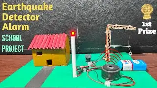 Earthquake Detector Alarm 🚨। Earthquake Detector Alarm Working Model । School Project । DIY Project।