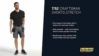 Bl&aring;kl&auml;der 1752 shorts stretch | Screwfix