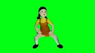 squid Game doll dancing (green screen)