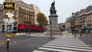 【4K】🇫🇷Paris Walking Tour Second Lockdown》Rue des Batignolles to Place de Clichy 2020