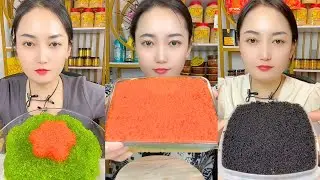 Rainbow Fish Roe ASMR Eating Sounds | Colorful Texture Mukbang #327