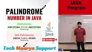 Palindrome Number Program in Java | Check Palindrome Using Java (Easy Explanation).