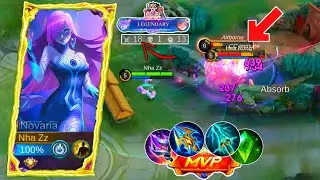 18KILLS!! NEW NOVARIA VERY INTENSE MATCH 1HIT! NOVARIA BEST BUILD & EMBLEM 2025 | MOBILE LEGENDS