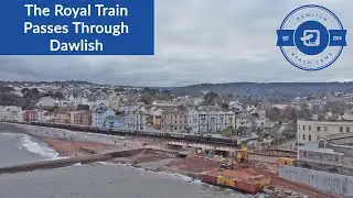 The Royal Train passes Dawlish with Prince Charles heading to Dartmouth