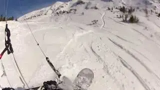 Snowkiten Obertauern   was man lieber nicht tun sollte