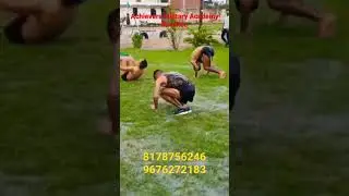 Front roll exercise in rain 🌧️🌧️ |Achievers military academy| #parasf #agniveer #armybharti #shorts