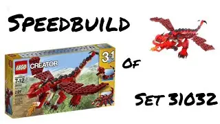 Speedbuild of LEGO Set 31032/Red Creatures (Stop-Motion) #lego #animation #dragon
