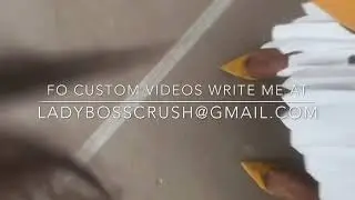 Lady Boss leaving dents in cardboard (high heel crush)