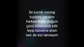 ibi komik montaj yapak