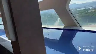 L Shaped Pool inside The Aurora Subic Hotel