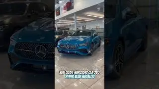 New Mercedes-Benz 2025 CLA 250 Coupe in Hyper Blue #mercedes #shorts #cla250 #luxurycar #luxurycars