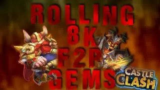 Castle Clash 8K F2P Gem Rolling