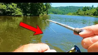 SUPRISE CATCH fishing in 20 ft Deep Hole ! ! !