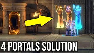 Sacred Archives 4 Doors Puzzle Solution (4 Portals Puzzle) - Prince of Persia The Lost Crown
