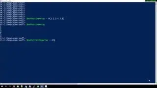 How to create an Array in Powershell