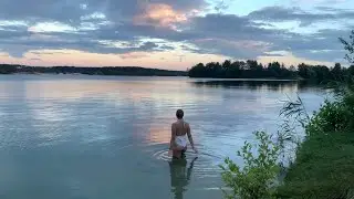 June 24, 2024. Evening swimming