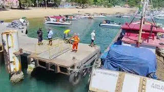 Chegada na vila do Abra&atilde;o, Ilha Grande, Rio de Janeiro. 