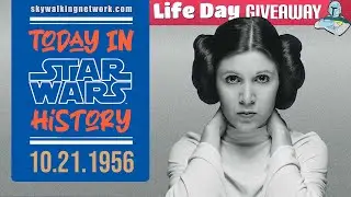 10/21/1956: Carrie Fisher - writer, actress, princess - was born. TODAY STAR WARS HISTORY + GIVEAWAY