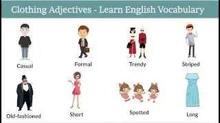 English Vocabulary - Clothing Adjectives || Daily Used English Vocabulary || Listen and Practice