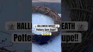 POTTERY BARN HALLOWEEN DUPE! | GHOST WREATH DIY #diyhomedecor #halloweendecor #diycrafts