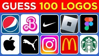 Guess the Logo in 3 Seconds | 100 Famous Logos Challenge | Logo Quiz | Quiz Shift