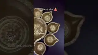 DIY for Diwali diya , using samurai spray paint #japan #samurai #samuraipaintindia #shortvideo
