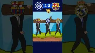 ⚫🔵 vs ⚪🟢 Highlights of Inter Milan vs Fc Barcelona 4-3 || #realmadrid #inter #barcelona