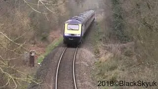 GWR HST Climbing Up Honiton Bank in 4K