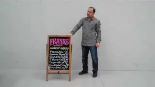 A Board Signs - Swing Action Chalk & Liquid Chalkboard Surface