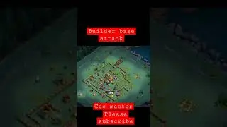 builder base with night witch attack, TikTok viral sound present, #gaming #cocmaster #videogameplay