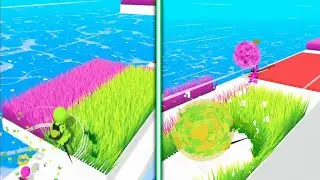 Grass Race 🚜✂️🌴 All Levels Gameplay Android,ios