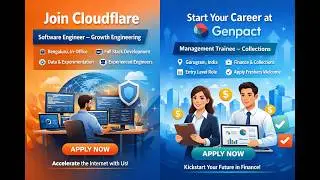 Cloudflare & Genpact New Job Openings 2026 | Software Engineer & Management Trainee Jobs | Apply Now
