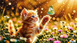 Adorable Baby Animals in Stunning 4K - Peaceful natural scenery with relaxing Piano & Guitar Music