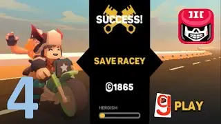 Hell Rider 3 (SGW): Ep. 4 Zone 2-1 to 2-2, Save Racey! Gameplay (iOS, Android)