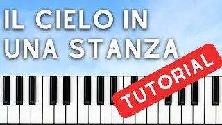 l cielo in una stanza, piano tutorial
