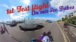First ride out on the Ice trikes together