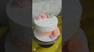3 Pound Cake Decorating #cakedecoration #vanillacake #youtubeshorts #cakes