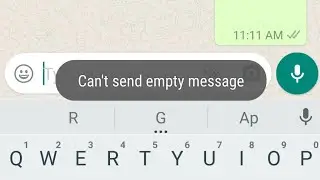 How to send empty message in WhatsApp