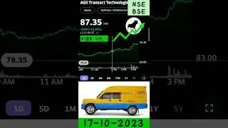 AGS TRANSASCT SHARE +18% UP IN NSE INDIA 18-11-2023 #shorts #stockmarket #share #ags #technology #yt