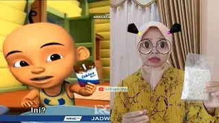 Tiru upin ipin jatuh dari tangga - ipin tak boleh bagi makanan