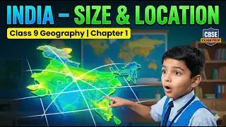 India &ndash; Size and Location | Geography Chapter 1 Class 9 #class9 #sst #geography#revision #exam