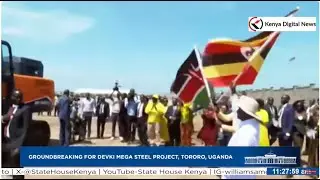 President Ruto and Museveni Flag Off the Groundbreaking for Devki Mega Steel Project in Uganda