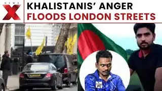 Shocking viral video: Khalistanis join London protests over Hindu killings in Dhaka | NewsX