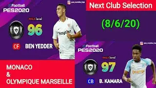 Upcoming Club Selection (8/6/20) Featured Players Max Rating PES 2020