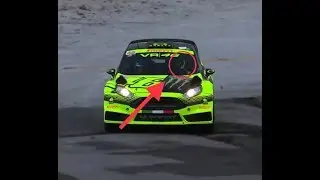 Valentino Rossi stealing the world's attention with Ford Fiesta RS WRC 2018